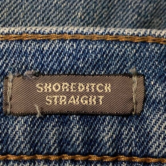 Point Sur Women's Shoreditch Mid Rise in Light Sky Wash Straight Jean Size 26 - Picture 8 of 14